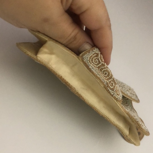 Vintage French Hand Beaded Small Clutch. - Picture 9 of 9